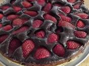 Torta leggera cacao fragole