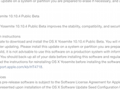 Apple rilascia terza beta 10.10.4 Yosemite