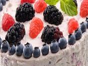 Torta fredda frutti bosco.