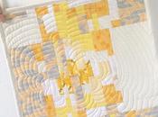Giallo come sole: mini quilt patchwork improv