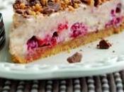 Cheesecake freddo alle fragole cioccolato
