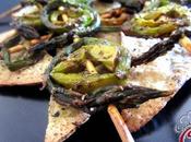 Spiedini asparagi marinati chips tofu speziato: fate vostre scelte rivoluzionatele