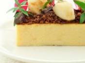 Polenta dolce crumble cioccolato pere caramellate