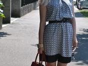 Outfit: black white printed dress abito stampato pomarance.name-