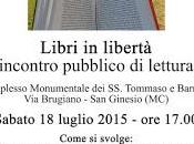 Libri libertà incontro pubblico lettura Genesio, Macerata