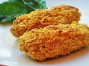 Polpettine pollo fritte panatura corn flakes.
