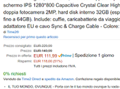 Offerta Amazon Prime Day: tablet Windows euro scontato