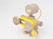 DESIGN: robot Alexander Kanygin. Oggetti futuristici realizzati legno