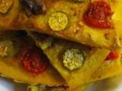 Farinata noci, pomodorini zucchine