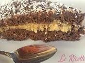 Torta cioccolato crema cocco copertura fondente senza latte uova
