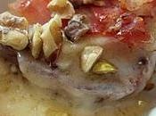 (mini)crostone fonduta grana, speck croccante trito noci pistacchi