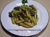 Penne funghi piselli