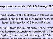 Jailbreak 9.x.x Saurik aggiorna Cydia Substrate Installer [Vers. 0.9.6011, Vers. 1.1.25]