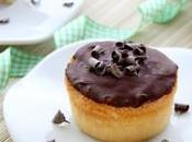 Muffin crema alla panna glassa cioccolato