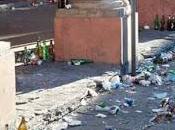 BOLOGNA. bottiglie rotte, sporcizia degrado, centro storico "ferito" Bologna.