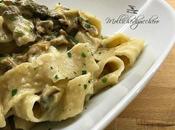 Pappardelle crema taleggio porcini