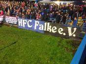 (VIDEO)HFC Falke e.V.'s fans show support United Manchester clash