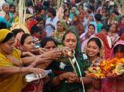 Sole Acqua, Surya Vishnu. celebra Chhat Nepal India