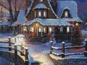 Schema punto croce: Paesaggio Natalizio_20