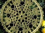 Decorazioni uncinetto Natale: "Addobbo dorato"