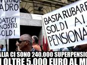 Stipendi Pensioni morti fame noi. Compensi d'oro loro!