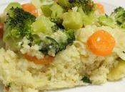 Terrina cous integrale, verdure formaggi.