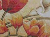 Schema punto croce: Mazzo fiori