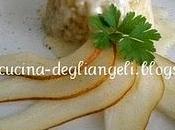 Timballini risotto pere fonduta taleggio