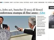 Conferenza Stampa Matteo Renzi laurista, comfort-zone tea-party giornalisti italiani, difende 2015 RAI. suggerisce titolo suoi giornali.