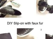make fashion slip-on with faux fur!