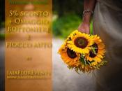 Sconto sull'organizzazione fiori vostro matrimonio Toscana