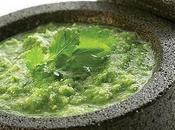 Salsa verde cruda.