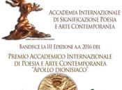 ROMA: APOLLO DIONISIACO 2016 Premio Internazionale Poesia Arte Contemporanea
