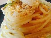 Spaghetto Gragnano puntarelle alla romana briciole pane crema acciughe Cantabrico
