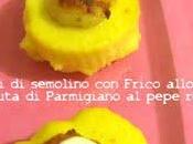 Gnocchi semolino Frico allo speck fonduta Parmigiano pepe rosa