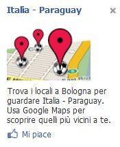 L’Advertising Google Facebook: dove guardare Italia-Paraguay?