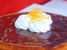Crostata torrone panna all’arancia