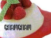 Biancomangiare alle mandorle coulis lamponi