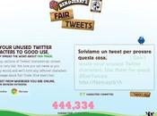 Farsi pubblicità Twitter, usando caratteri avanzati