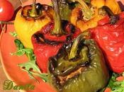 Peperoni tricolori ripieni alle verdure