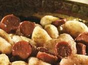 "Gnocchi principe": Gnocchi, parmigiano wurstel