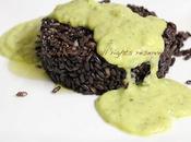 Riso venere crema zucchine menta