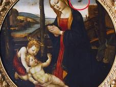 Nella crocefissione Monastero Visoki Decani, sono solo simboli cristiani