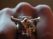 Angry Bull Head Ring