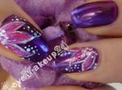 Tutorial Nail Violet Flower
