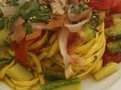 Tagliolini pesce spada affumicato zafferano, curcuma semi.