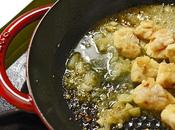 Bocconcini pollo limone, crosta riso cipolla caramellata.