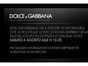Second Countdown: Re-Opening Dolce Gabbana Boutiques Roma