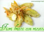 Fiori zucca fritti ripieni ricotta