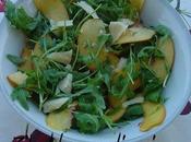 Insalata rucola pesche